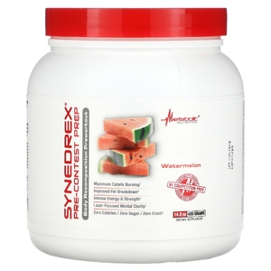 Metabolic Nutrition, Synedrex, добавка для подготовки к соревнованиям, со вкусом арбуза, 420 г (14,8 унции) (Товар снят с продажи) 