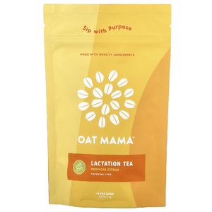 Oat Mama, чай для кормления грудью, тропические цитрусы, без кофеина, 14 чайных пакетиков, 32 г