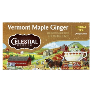 Celestial Seasonings, травяной чай, вермонтский кленовый сироп и имбирь, без кофеина, 20 чайных пакетиков, 31 г (1,1 унции) (Товар снят с продажи) 