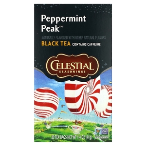 Celestial Seasonings, черный чай, перечная мята, 20 чайных пакетиков, 41 г (1,4 унции) (Товар снят с продажи) 