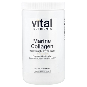 Vital Nutrients, морской коллаген, из рыбы дикого улова, тип I и III, 300 г (10,58 унции)