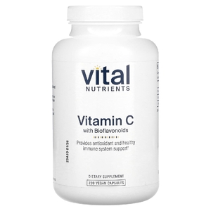 Vital Nutrients, витамин C с биофлавоноидами, 220 веганских капсул