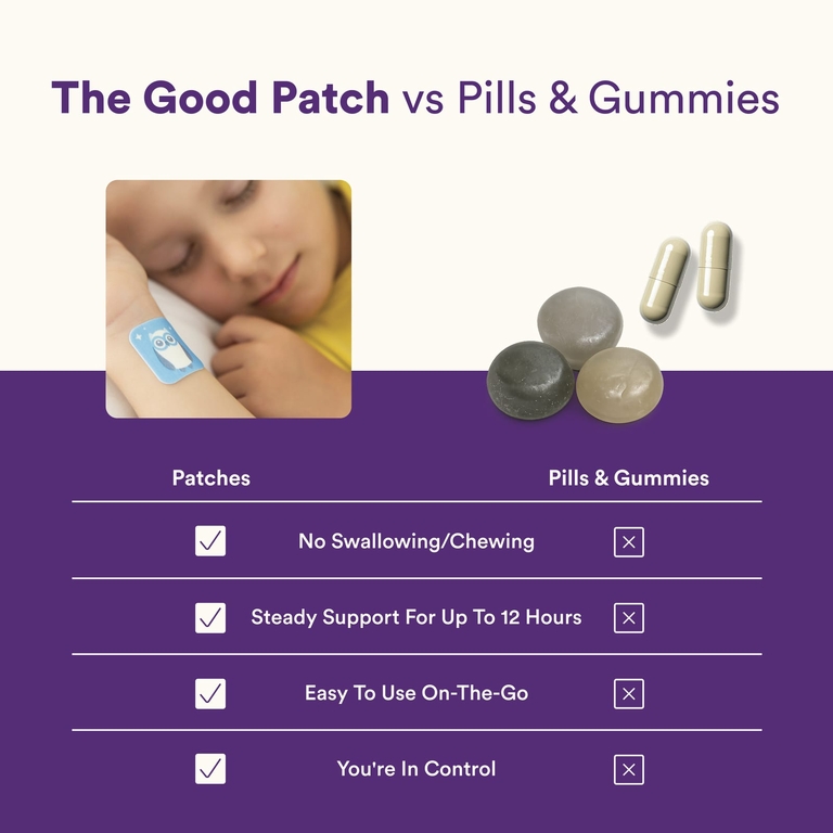 The Good Patch, Nite Owl, для детей, 6 пластырей для хорошего самочувствия