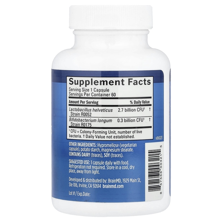 BrainMD, ProBrainBiotics, 60 капсул