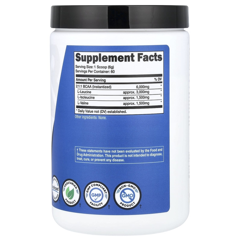 Nutricost, Performance, аминокислоты с разветвленной цепью, без добавок, 360 г (12,9 унции)