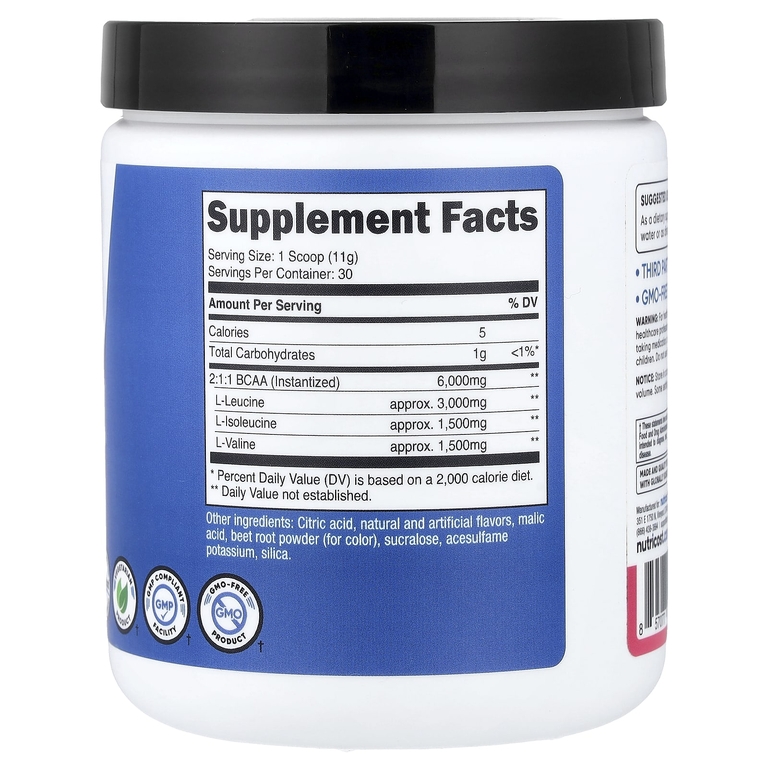Nutricost, Performance, BCAA, со вкусом малинового лимонада, 324 г (11,6 унции)