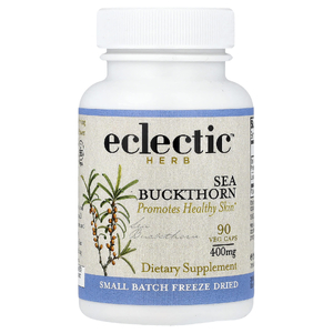Eclectic Herb, облепиха, способствует здоровью кожи, 90 вегетарианских капсул