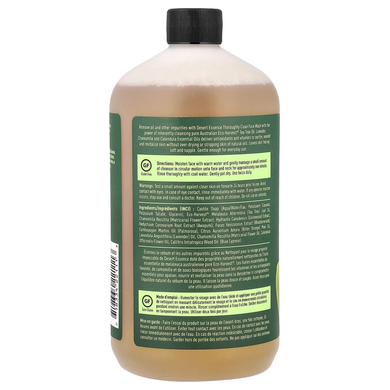 Desert Essence, тщательное очищение, для жирной кожи, 946 мл (32 жидк. унции)