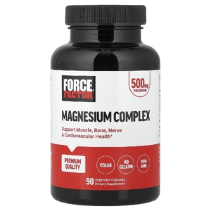 Force Factor, комплекс магния, 500 мг, 90 растительных капсул