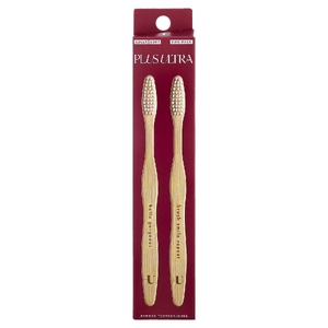 Plus Ultra, бамбуковая зубная щетка, для взрослых, мягкая, 2 шт. (Товар снят с продажи) 