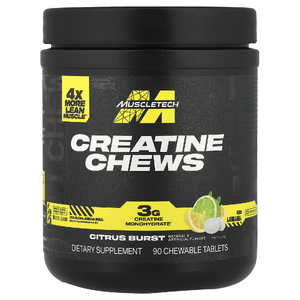MuscleTech, Creatine Chews, Citrus Burst, 90 жевательных таблеток (1 г в каждой таблетке)