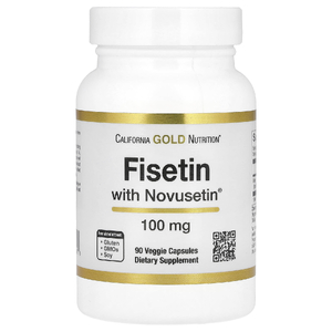 California Gold Nutrition, Fisetin with Novusetin, физетин, 100 мг, 90 растительных капсул