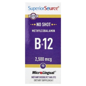 Superior Source, Метилкобаламин B12, 2500 мкг, 90 растворимых таблеток MicroLingual®