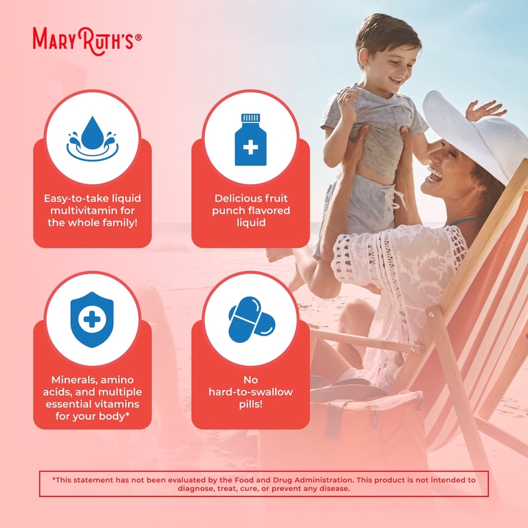 MaryRuth's, Liquid Morning Multivitamin Essentials+, фруктовый пунш, 946 мл (32 жидк. унции)