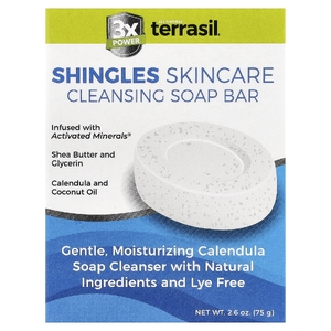Terrasil, Очищающее мыло Shingles для ухода за кожей, 75 г (2,6 унции)