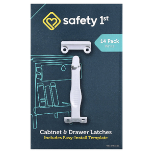 Safety 1st, Замки для шкафов и ящиков, белый, 14 упаковок.