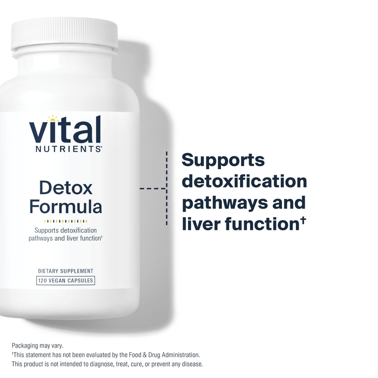 Vital Nutrients, Detox Formula, 120 веганских капсул