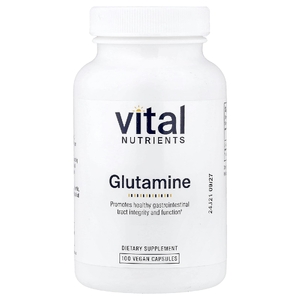 Vital Nutrients, глутамин, 100 веганских капсул (850 мг в 1 капсуле) (Товар снят с продажи) 