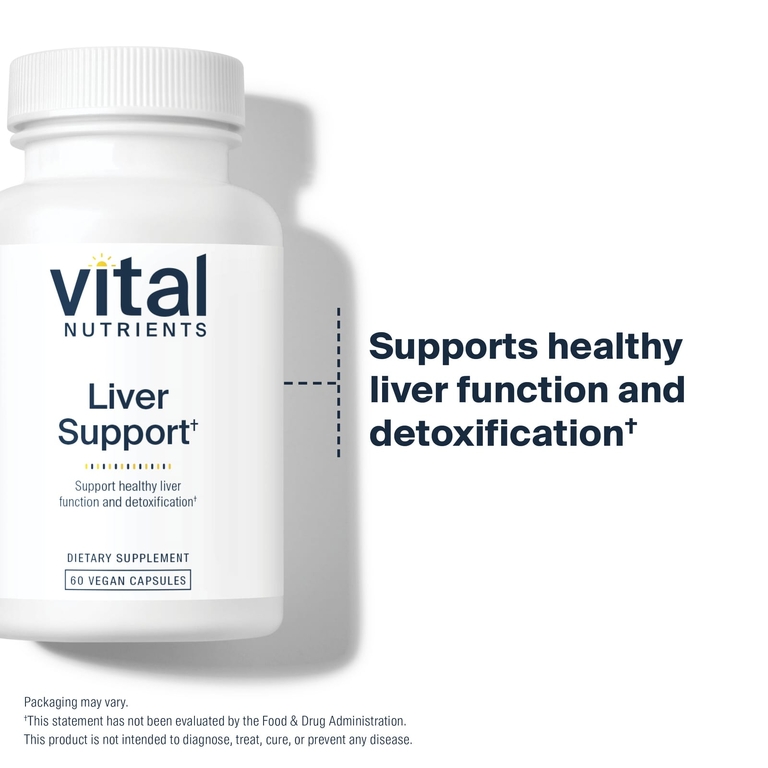 Vital Nutrients, добавка для поддержки печени, 60 веганских капсул