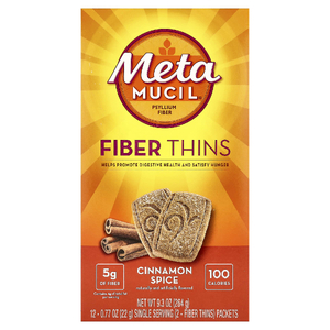 Metamucil, Fiber Thins, корица, 12 пакетиков по 22 г (0,77 унции)