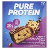 Pure Protein, батончик без глютена, жевательная шоколадная крошка, 12 батончиков по 50 г (1,76 унции)