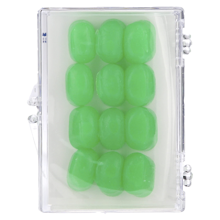 Ezy Dose, Pro-Techs, Seal-Rite, силиконовые беруши, зеленый, 6 пар и футляр (Товар снят с продажи) 