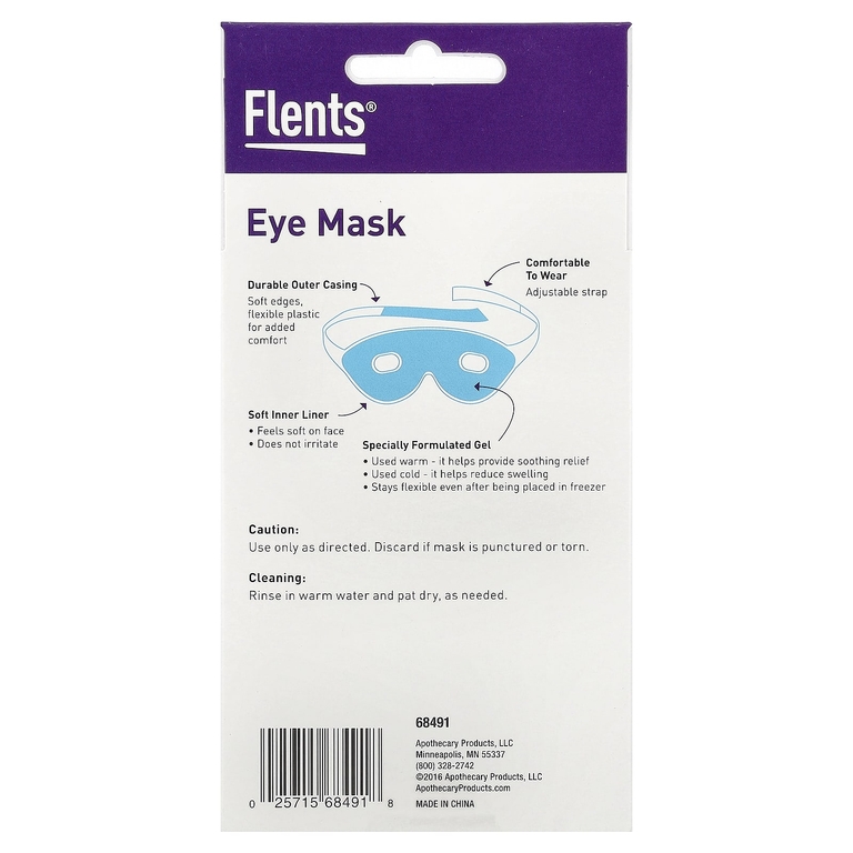 Flents, маска на глаза, горячая и холодная терапия, 1 шт. (Товар снят с продажи) 