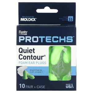 Flents, Protechs, беруши из поролона, 10 пар в футляре (Товар снят с продажи) 