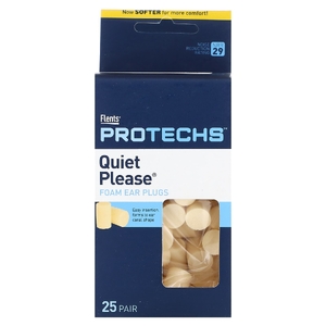 Flents, Protechs, Quiet Пожалуйста, беруши из поролона, 25 пар (Товар снят с продажи) 