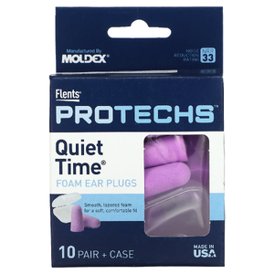 Flents, Protechs, беруши для спокойного сна, 10 пар в футляре (Товар снят с продажи) 