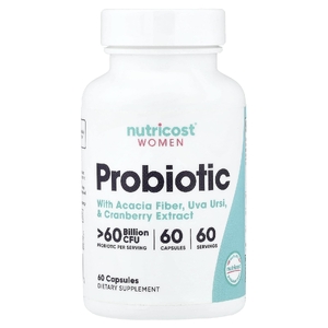 Nutricost, Пробиотик для женщин, 60 капсул