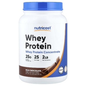 Nutricost, концентрат сывороточного протеина, со вкусом молочного шоколада, 907 г (2 фунта)