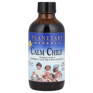 Planetary Herbals, Успокаивающее для детей, травяной сироп, 4 жидких унции (118.28 мл)