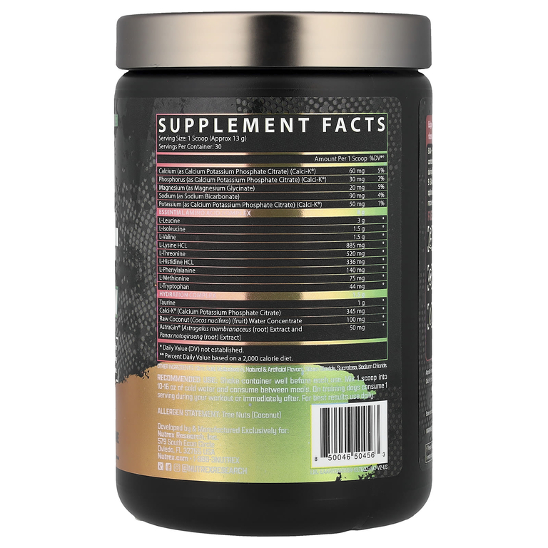 Nutrex Research, EAA+ Hydration, порция манго, 390 г (13,76 унции)