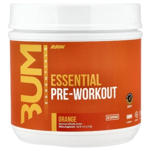 Raw Nutrition, Bum Essentials, предтренировочный комплекс, апельсин, 14,6 унции (414 г)