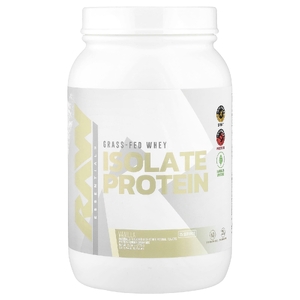 Raw Nutrition, Сывороточный изолят травяного происхождения, ваниль, 27,34 унции (775 г)