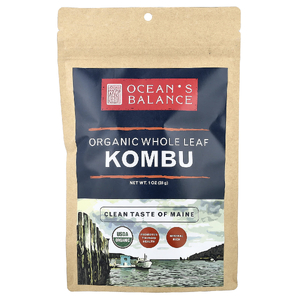Ocean's Balance, органический комбу, цельные листы, 28 г (Товар снят с продажи) 