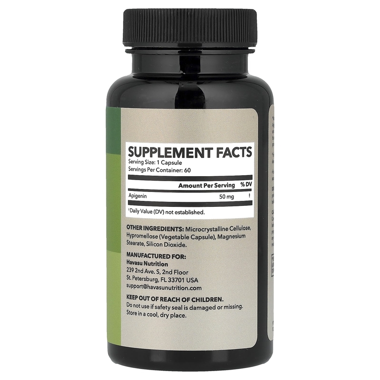 Havasu Nutrition, апигенин, 50 мг, 60 капсул
