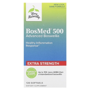 Terry Naturally, BosMed 500, босвеллия, улучшенная формула, 500 мг, 120 капсул