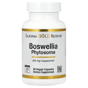 California Gold Nutrition, Boswellia Phytosome, фитосома босвеллии пильчатой с подсолнечным лецитином, 250 мг, 60 растительных капсул