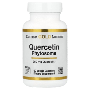 California Gold Nutrition, Quercetin Phytosome Quercefit®, фитосомы кверцетина, 250 мг, 60 растительных капсул