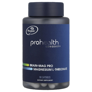 ProHealth Longevity, Brain-Mag Pro, L-треонат магния, 90 капсул (48 мг на капсулу)