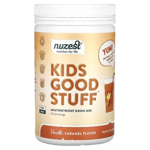 Nuzest, Kids Good Stuff, мультинутриентная смесь для приготовления напитка, ваниль и карамель, 225 г (7,9 унции) (Товар снят с продажи) 