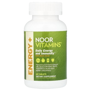 Noor Vitamins, ежедневная энергия и иммунитет, с черным тмином, 60 таблеток (Товар снят с продажи) 