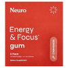 NeuroGum, Жевательная жевательная добавка Energy & Focus, корица, 6 упаковок, 9 шт.
