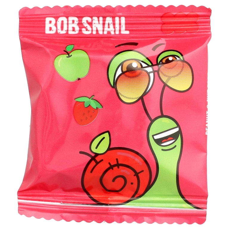 Bob Snail, Фруктовые рулеты, яблоко-клубника, 10 пакетиков по 10 г (0,35 унции)