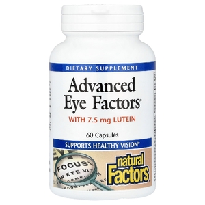 Natural Factors, улучшенная формула для зрения, 60 капсул