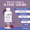MaryRuth's, Megadose Vitamin D3, липосомальный витамин D3, ягодное ассорти, 4000 МЕ, 225 мл (7,6 жидк. унции)