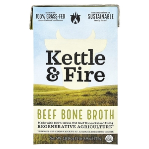 Kettle & Fire, говяжий костный бульон, 479 г (16,9 унции)