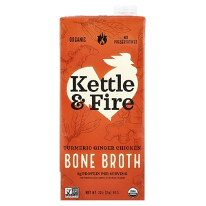 Kettle & Fire, Костный бульон, куркума и имбирь, 32 унции (907 г) (Товар снят с продажи) 